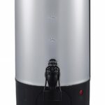 Elite Gourmet CCM040 Stainless Steel 40 Cup Coffee Urn Removable Filter For Easy Cleanup, Two Way Dispenser with Cool-Touch Handles Electric Coffee Maker Urn, Stainless Steel