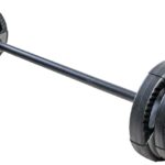 US Weight 43 LB Barbell Weight Set for Home Gym with 55” padded Bar, Adjustable Weights for Exercise, Lifting and to Build Muscle