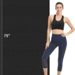 Hatha Yoga Extra Long TPE Yoga Mat 79″ x 40” x 1/2″ Thick Non-slip Exercise Mat for Home Gym Use, Yoga, Pilates, Fitness & Workouts