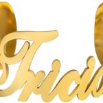 kkjoy Personalized Name Bracelet Stainless Steel Customize Letter Nameplate Cuff Bangle for Women Men Couple Family Members