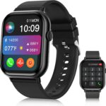 Smart Watches for Men Women (Answer/Make Call), 2.01″ HD Screen Fitness Tracker Watch with Blood Pressure/Heart Rate/Sleep Monitor, Smart Watch for Android iOS Phones, IP67 Waterproof Sport Watch