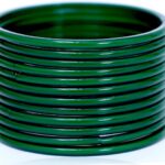 JD’Z COLLECTION Indian Bangles Plain Glass Bangles For Women | Handmade Jewelry | Set of 12 | Perfect for Casual Wear