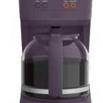 bella 12 Cup Programmable Coffee Marker, Reusable Dishwasher Safe Accessories, Easy LCD diaply, Auto Shutoff, 900 watt, Plum