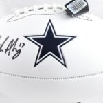 Brandon Aubrey Autographed Dallas Cowboys Logo Football – Prova * – Autographed Footballs
