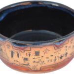 ALWAYS AZUL POTTERY Ruins French Onion Soup Bowl in Azulscape Glaze – Handmade Ceramic Pottery Bowl, Handcrafted Polished Stoneware, Unique & Stylish Glazed Bowl, Great for Soup, Salad, Cereal & More