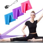 Resistance Bands Set, 3 Pack Professional Latex Elastic Bands for Home or Gym Upper & Lower Body Exercise, Physical Therapy, Strength Training, Yoga, Pilates, Rehab, Blue & Purple & Pink