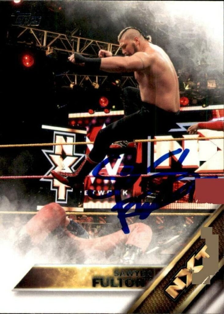 Sawyer Fulton Signed 2016 Topps NXT Card #26 WWE Impact “Madman – Autographed Soccer Cards