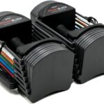 PowerBlock Sport 24 Adjustable Dumbbells, 3-24 lb. Durable Steel Build, Innovative At Home Workout Equipment, All-in-One Strength Training