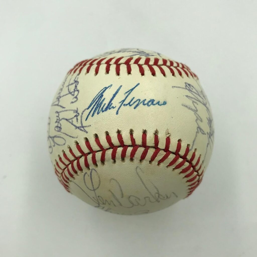 1982 Cleveland Indians Team Signed Official American League Baseball – Autographed Baseballs