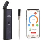 Wireless Meat Thermometer with 500FT Long Wireless Range, Instant Read Digital Food Thermometer, Smart APP Control, Charging Dock, Kitchen Thermometer for Roast, Oven, Grill, BBQ, Smoker