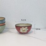Ceramic Bowls For Kitchen, 28oz – Bowl Set of 4 – For Cereal, Salad, Pasta, Soup, Ramen, Serving etc – Dishwasher, Microwave, and Oven Safe – For Breakfast, Lunch and Dinner (Blue+Red+Green+Pink)