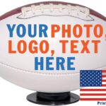 Personalized Custom Full 12 Inch Football | Regulation Size | Customized Trophy for Coach, Dad, Any Fan