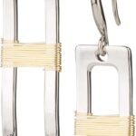 SPUNKYsoul Handmade Classy Gold and Silver Wire Wrapped Earrings for Women