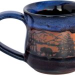 ALWAYS AZUL POTTERY Bearwrap 14 Oz. Mug in Mountainscape Glaze – Handmade Ceramic Coffee Mug – Stylish and Unique Handcrafted Artistic Drinkware – Polished Clay Cups, Great for Coffee, Tea, and More