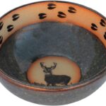ALWAYS AZUL POTTERY Deer Tracks Soup Bowl in Seamist Glaze – Handmade Ceramic Pottery Bowl – Handcrafted Polished Stoneware – Unique & Stylish Glazed Bowl, Great for Soup, Salad, Cereal and More