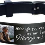 Personalized Photo Memorial Bracelet – Engraved Picture Name & Custom Silicone ID Bracelet