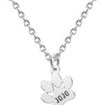 Custom Dog Necklace Personalized Remembrance Memorial Gift Customized Paw