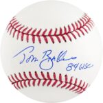 Tom Brookens Signed Rawlings Official MLB Baseball w/84 WS Champs – Autographed Baseballs