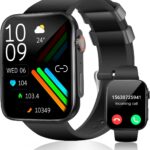 Smart Watch for Men Women (Answer/Make Call /1.96″ Screen) Fitness Tracker IP68 Waterproof Activity Tracker Smartwatch for iOS Android