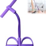 21 Fitness Resistance Bands-4 Tube Pedal Ankle Puller,Upgraded Stretch Bands for Exercise Sit Up Exercise Equipment,Multifunction Tension Rope,Foot Pedal Resistance Bands for Women Men