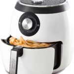 Dash Deluxe Electric Air Fryer + Oven Cooker with Temperature Control, Non-stick Fry Basket, Recipe Guide + Auto Shut Off Feature, 1700-Watt, 6 Quart – White