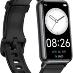 Long Battery Pedometer Watch 14 Days Battery Life, Slim Design No App/Phone Required Fitness Tracker, 50 Meters Waterproof Smart Watch, Heart Rate & Blood Oxygen Monitor Step Counter for Men Women