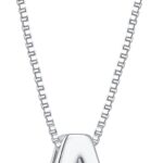Initial-Necklaces A-Necklaces for Women|Men – Personalized Initial Letter A-Z & Heart Necklace Simple Letter Initial Pendant Necklace for Women|Men Jewelry Gifts