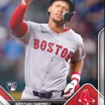 2025 Topps Now Kristian Campbell #20 Hits 1st Home Run Boston Red Sox Rookie RC Baseball Card