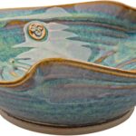 Castle Arch Pottery Irish Pottery Newgrange Bowl Hand-Glazed – Handcrafted In Ireland – Lead & Cadmium Free, Irish Gifts For Men & Women – 10×3.14 Inches 1000 ML (Large)