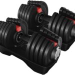 Yaheetech Adjustable Dumbbells Set 28LB/40LB/52.5LB/90LB, Fast Adjust Weight Set Pair
