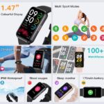 Fitness Tracker with 24/7 Health Monitoring,Heart Rate Sleep Blood Pressure Blood Oxygen Monitor/Calorie Steps Counter Pedometer Activity Smart watchs/Notifications for Android/iOS