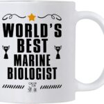 Casitika Marine Biology Gifts. World’s Best Biologist 11 Ounce Coffee Mug. Gift Idea for Ocean Lover or Co-Worker.