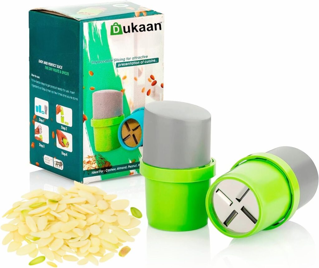 DUKAAN DRYFruit and Nut Cutter Slicer, Tool Set, 1 Pack Slicer fine Smart Kitchen Gadgets for Dry Fruit Chopper badam Cutter Machine Hand Nuts Chopper for Kitchen Items for Gift Home Gadgets