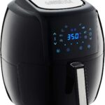 GoWISE USA 1700-Watt 5.8-QT 8-in-1 Digital Air Fryer with Recipe Book, Black