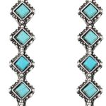 Western Earrings Jewelry for Women Gold/Silver Turquoise Earrings Vintage Concho Earings Country Concert Outfits Western Christmas Jewelry Gifts for Women Stocking Stuffers