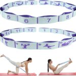 Elastic Yoga Stretching Strap with Loops, CEILIWEN Stretch Straps For Physical Therapy, Pilates Stretch Band, Elastic Exercise Bands, Leg Stretching Strap, Stretch Resistance Bands For Exercise