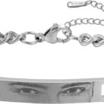 Personalized Human Eye Bracelet Human Eyes Custom Gift Personalized Pendant Engraved Eye Bracelet Eye Jewelry Gift Eye Photo Bracelet Custom bracelet