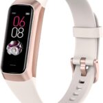 Fitness Tracker with Step Counter/Calories/Stopwatch, Activity Tracker, Health Tracker with Heart Rate Monitor, Sleep Tracker,1.10”AMOLED Touch Color Screen, Pedometer Watch for Women Men