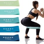 Resistance Bands for Working Out, Exercise Bands with 5 Resistance Levels Fit for Home Fitness, Strength Training, Natural Latex Resistance Band Include Instruction Guide and Carry Bag