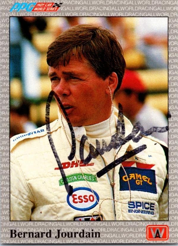 Bernard Jourdain autographed trading card (Auto Racing, NASCAR, SC) 1991 AW Sport #53 – Autographed Soccer Cards