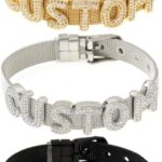 Custom Bubble Gold 3D Letter Initial Personalized Bracelet for Women Mom Girlfriend, Bubble Rhinestone Letter Bracelet Freely Adjustable Alphabet Jewelry Gift for Teen Girls