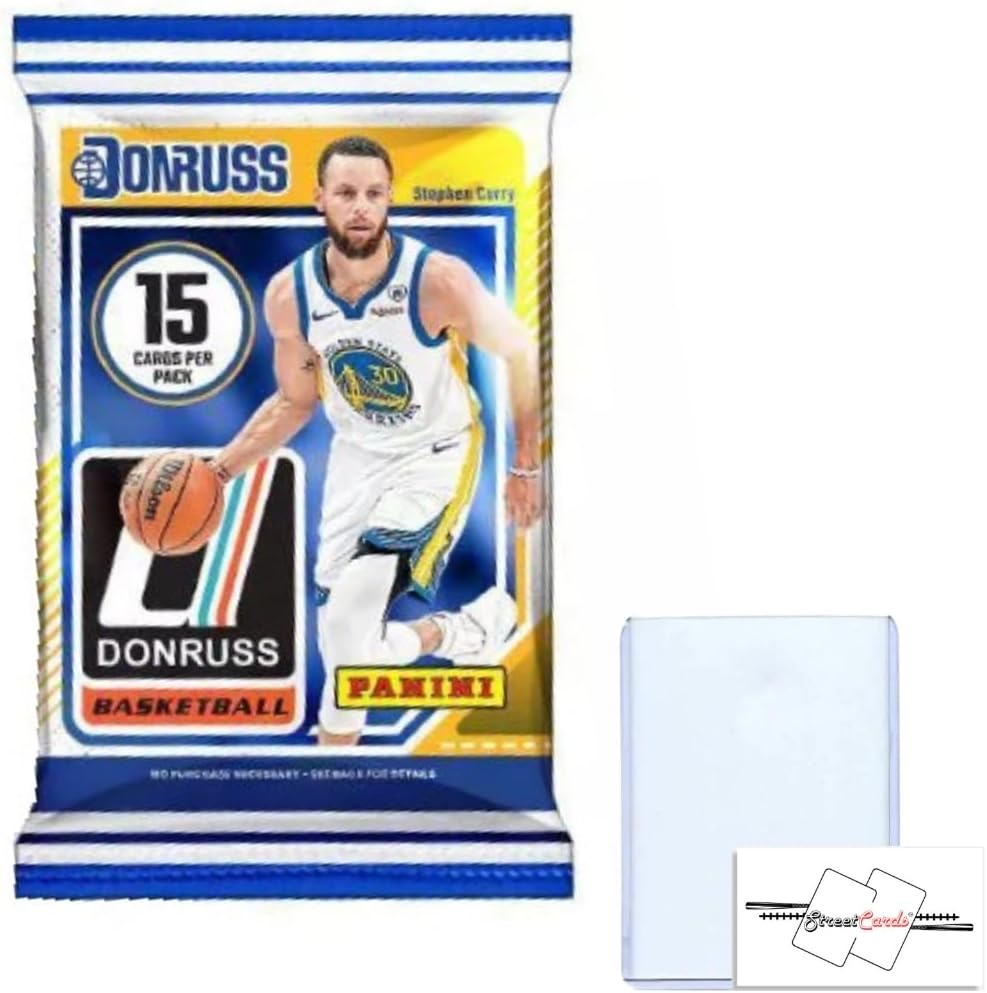 2024-25 Panini Donruss Basketball Trading Cards Blaster Pack with 15 Cards + 1 Toploader + StreetCards Magnet!