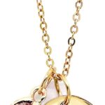 MignonandMignon Birthstone Name Necklace Personalized Gifts for Women Jewelry for Mom Gold Plated Pendant Charm, Custom Grandma Birthday Holiday Gifts -CN-BS-SH