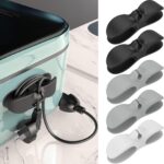 Nearockle Cord Organizer for Kitchen Appliances, Adhesive Cord Holder, Cord Winder for Storage Appliances Stick on Mixer, Blender, Coffee Maker, Pressure Cooker and Air Fryer (5 Pack)