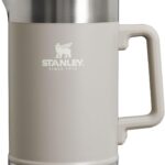 Stanley Classic Stay-Hot French Press Coffee Maker 48 oz | 5 Minute Brew, 4 Hours Hot | Mesh Filter for Coffee Grounds | Insulated Stainless Steel French Press | BPA-Free | Ash.