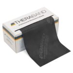THERABAND Resistance Bands, 6 Yard Roll Professional Latex Elastic Band For Upper & Lower Body, Core Exercise, Physical Therapy, Pilates, Home Workouts, Rehab, Black, Special Heavy, Level 6