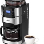 Gevi 10-Cup Drip Coffee Maker with Built-in Burr Grinder & Programmable Timer, 1.5L Water Tank, Auto Keep-Warm, Reusable Filter – Fresh Ground Coffee Machine (Black)