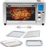 Emeril Lagasse Everyday 360 Stainless Steel Air Fryer, 360° Quick Cook Technology, XL capacity, 9-in-1, 12 Pre-Set Cooking Functions including Bake, Rotisserie, Broil, Pizza, Slow Cook, Toaster