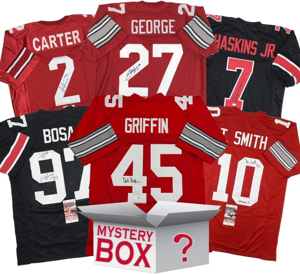 Autographed/Signed Ohio State University College Football Jersey Mystery Box with PSA JSA or Beckett COA