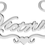 Personalized Name Bracelet Engraved Heart Custom Name Plated Open Cuff Bangle Bracelets for Women Girls